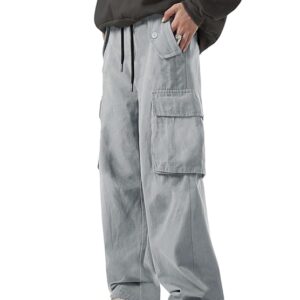 リミオ メンズ カーゴメンズ カーゴパンツ ||メンズ カーゴパンツ コットン ||男性用カーゴパンツ(カーゴパンツ-42-45)